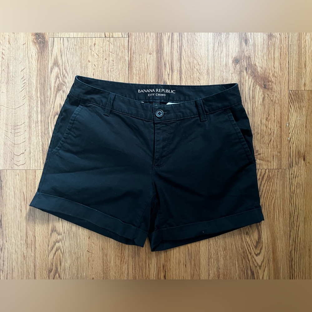 Banana Republic Black City Chino Women's Shorts